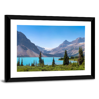 Bow Lake Turquoise Waters Wall Art