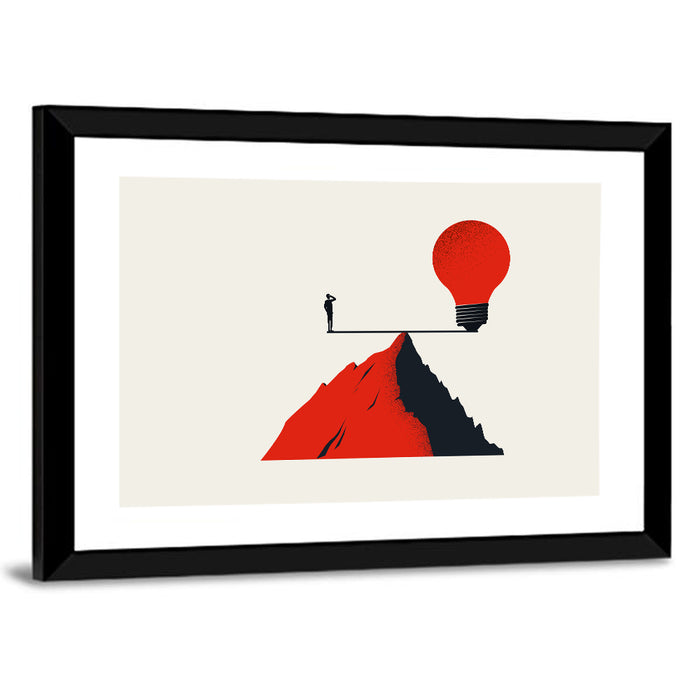 Balancing Business Concept Wall Art as a framed print
