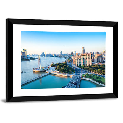 Huangpu River Shanghai Skyline Wall Art