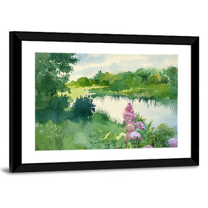 River Landscape Artwork Wall Art