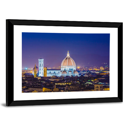 Florence Night Skyline Wall Art