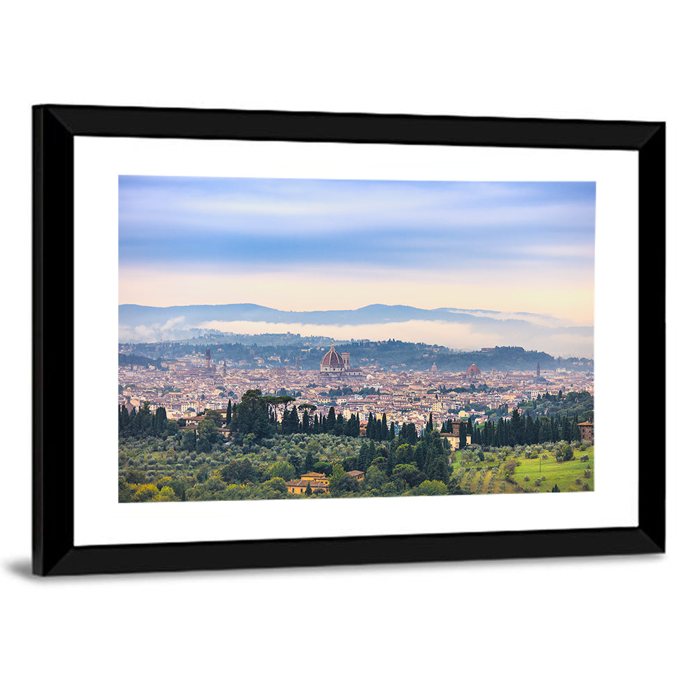 Florence Cathedral Dome View Wall Art