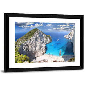 Navagio Beach In Zakynthos Island Wall Art