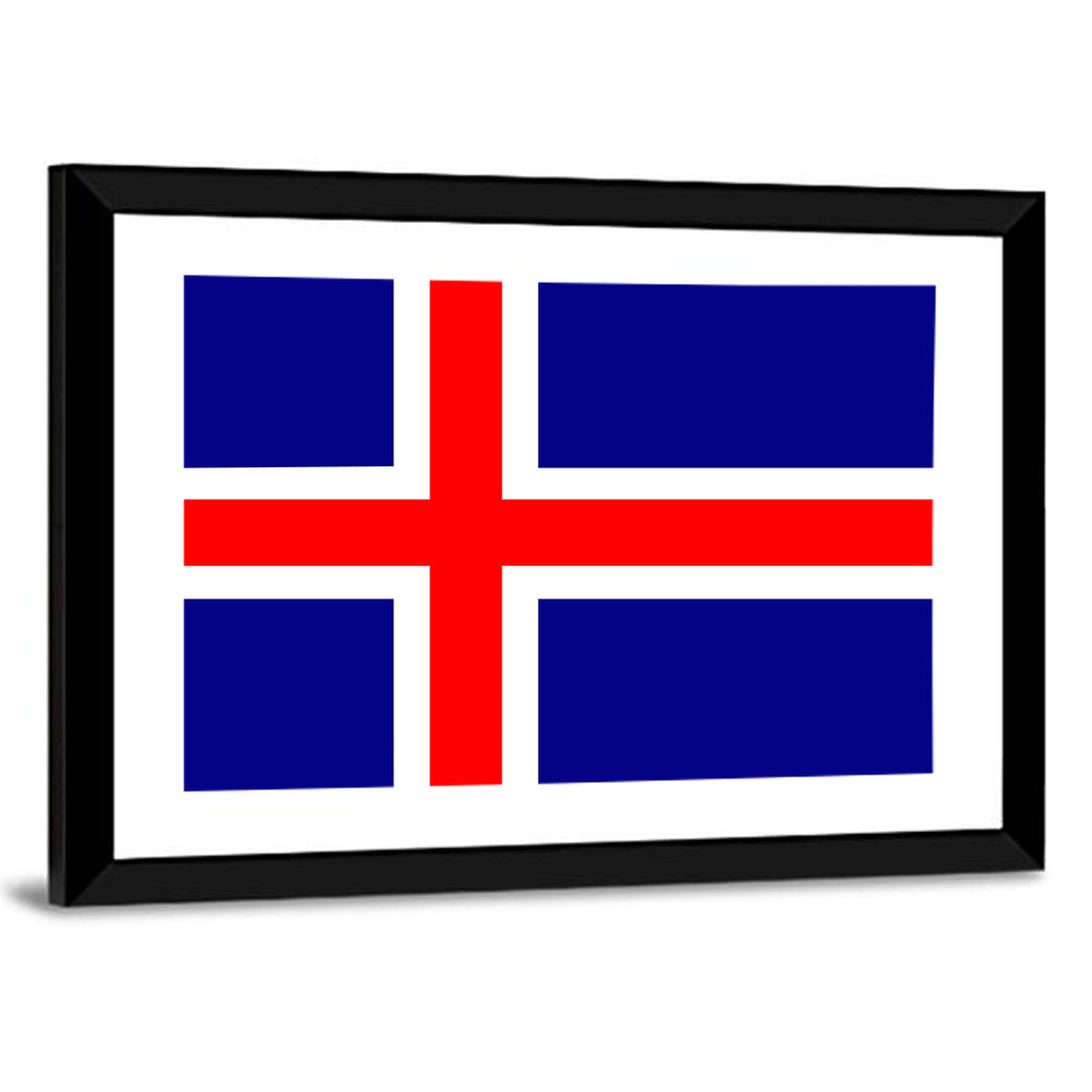 Icelandic Flag, Nordic Cross Wall Art