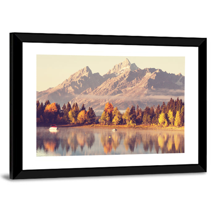 Autumn Morning at Grand Teton Wall Art as a framed print
