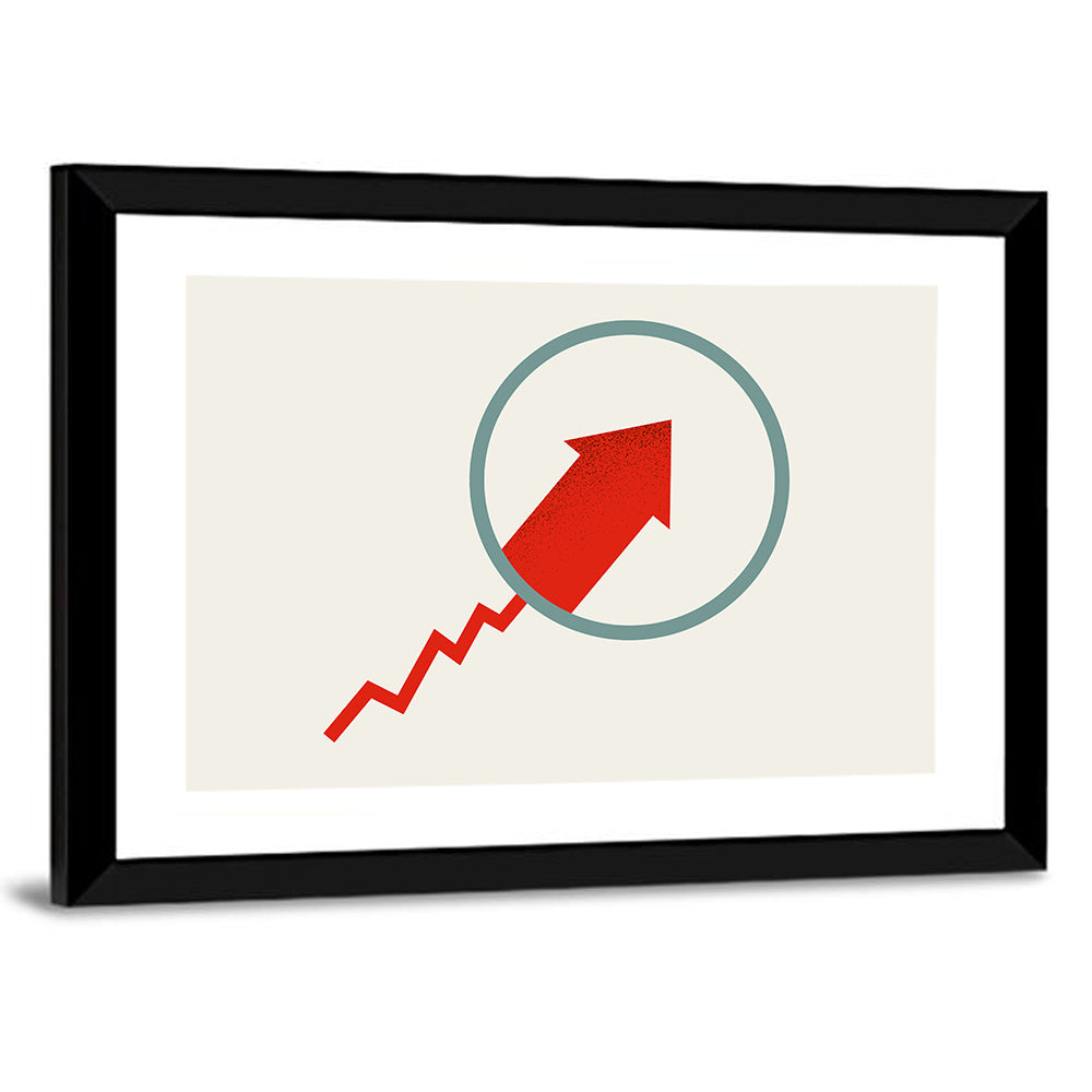 Market Growth Arrow Wall Art