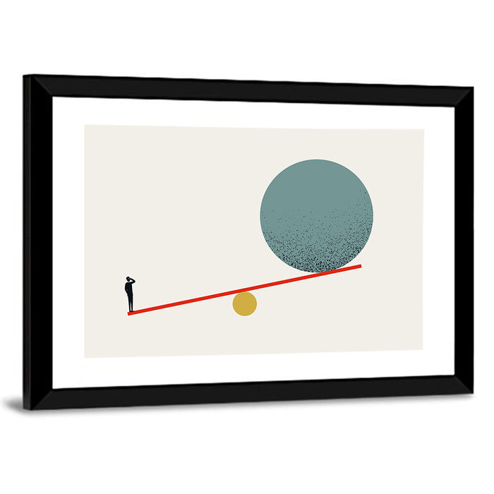 Balanced Potential Wall Art as a framed print