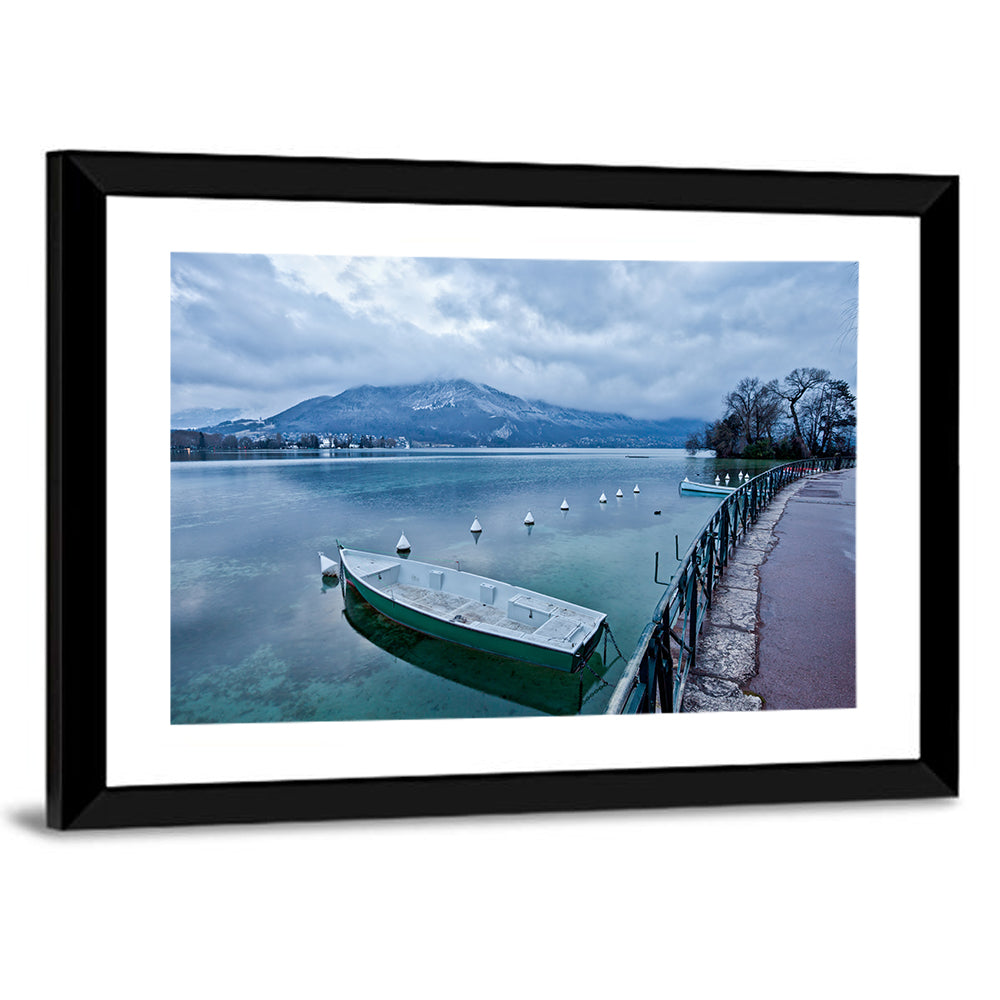 Lake Annecy Promenade View Wall Art