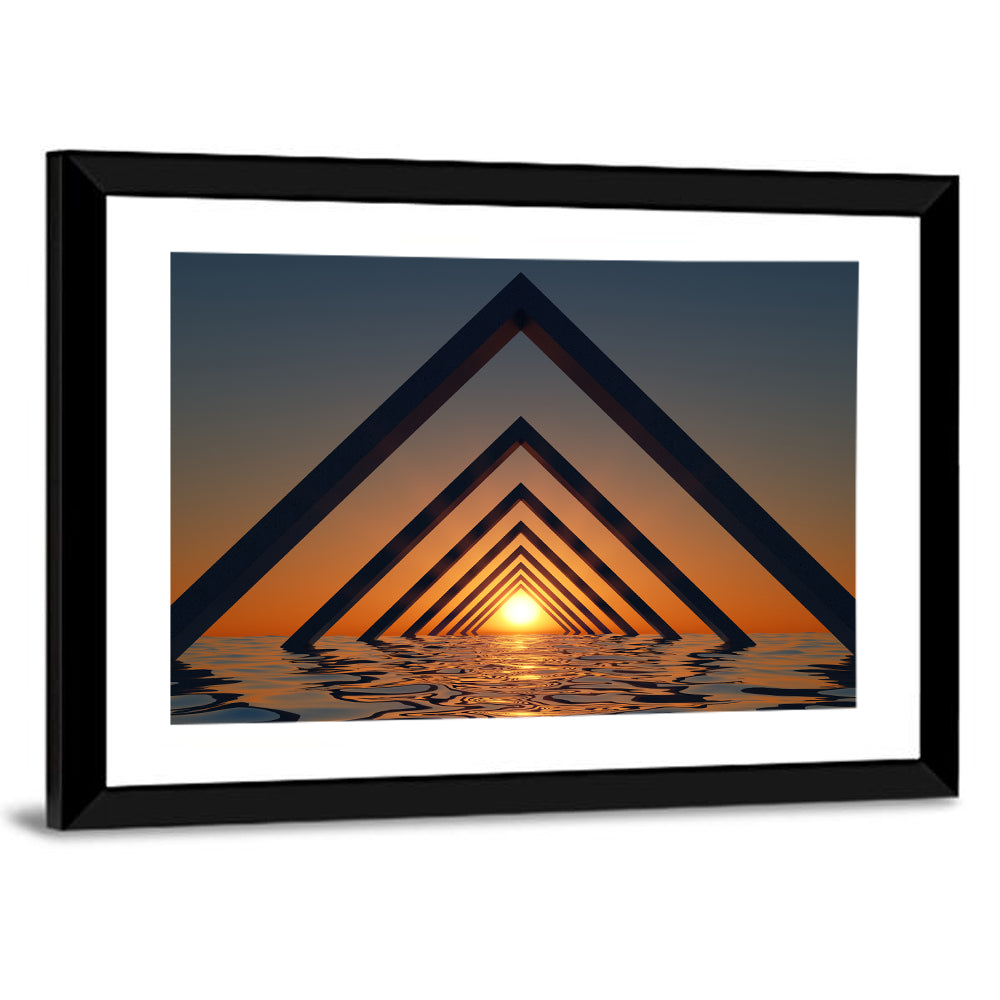 Seascape with Corner Arches Wall Art