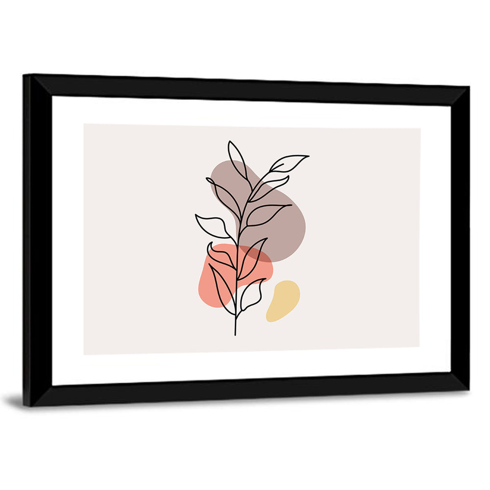 Minimalist Floral Line Drawing Wall Art