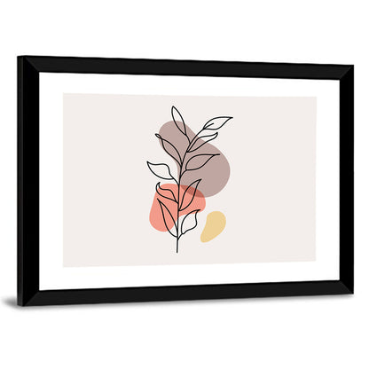 Minimalist Floral Line Drawing Wall Art