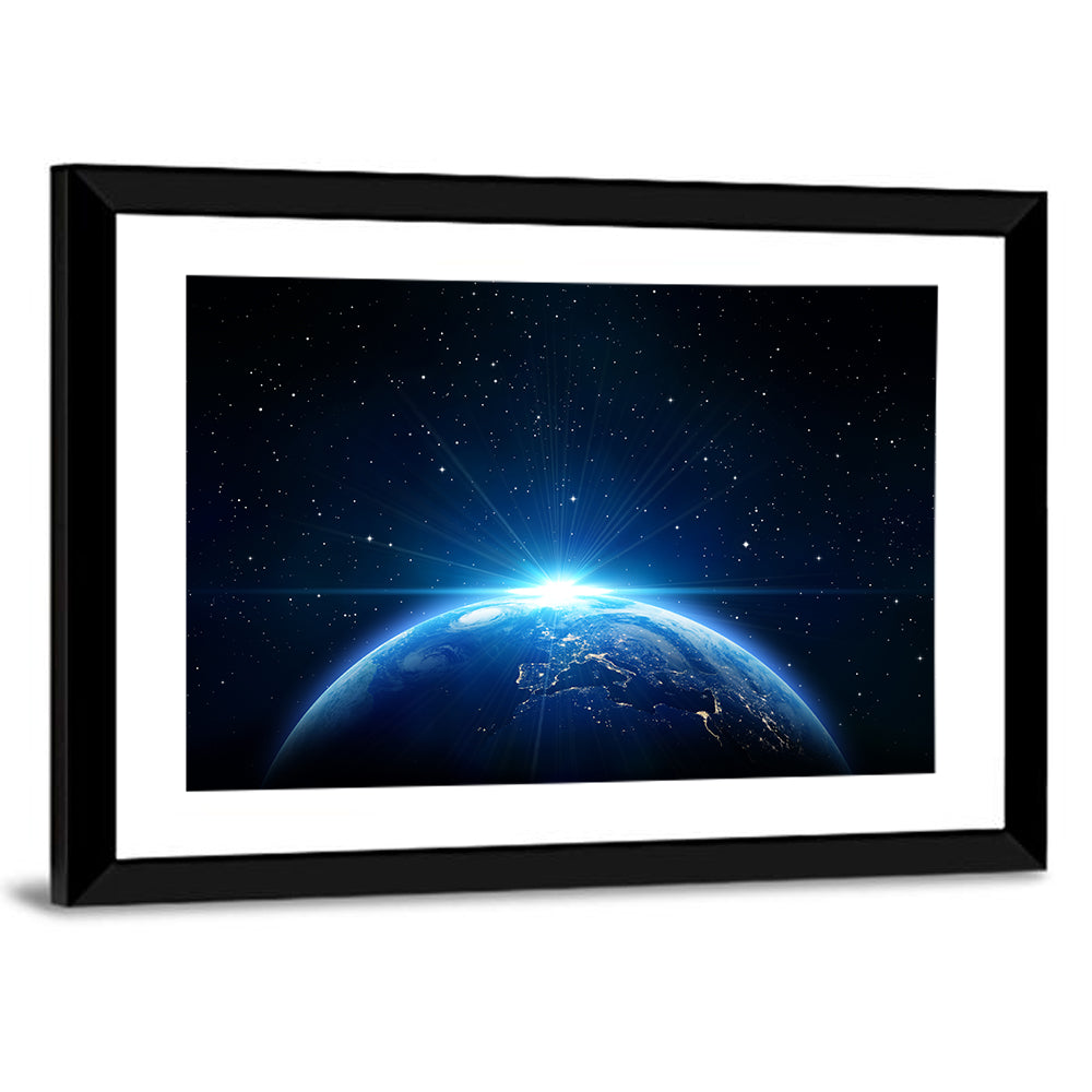 Planet Earth from Orbit Wall Art