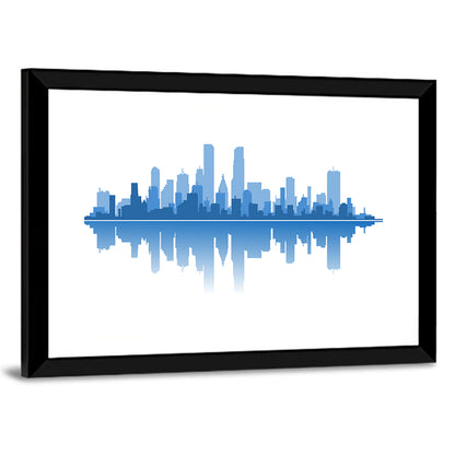 Modern City Silhouette Wall Art