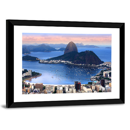 Rio De Janeiro Bay with Sugarloaf Mountain Wall Art
