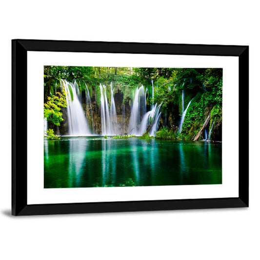 Plitvice Lakes Waterfalls Wall Art