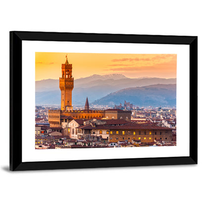 Palazzo Vecchio at Dusk Wall Art