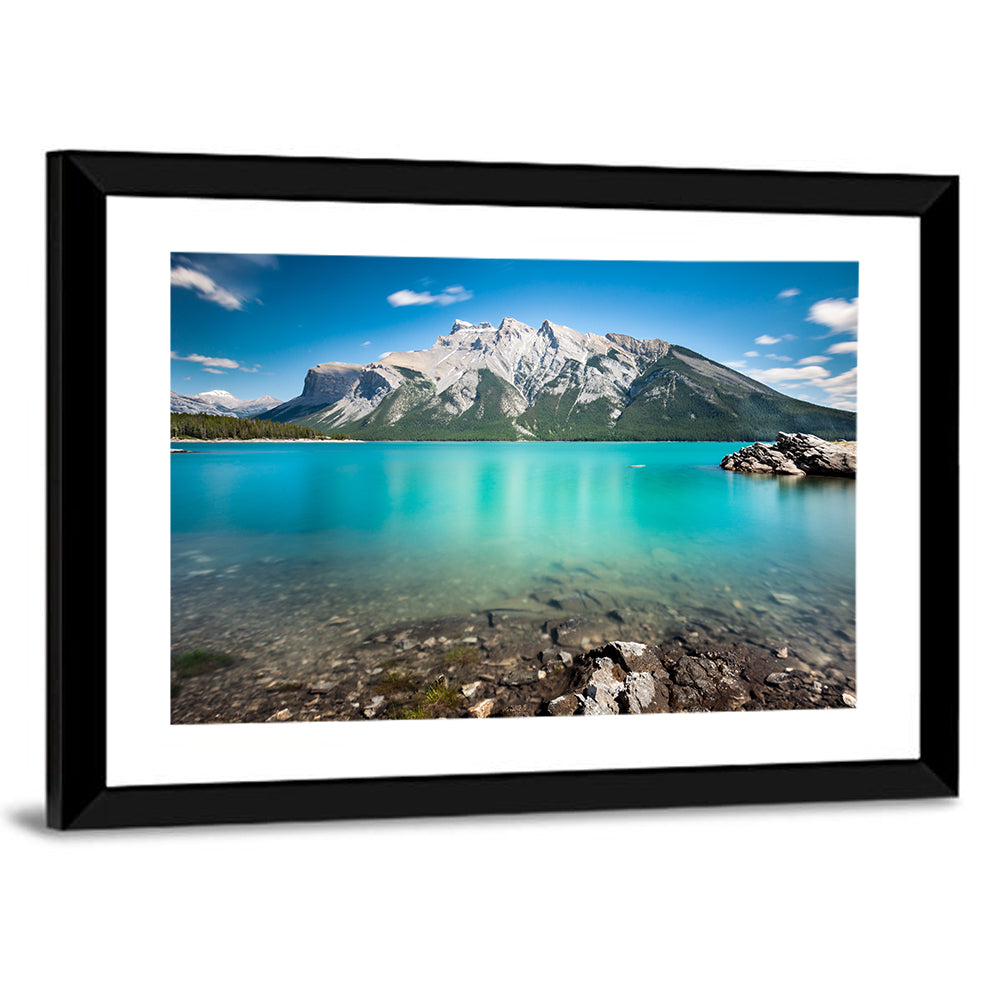 Lake Minnewanka View of Mount Inglismaldie Wall Art