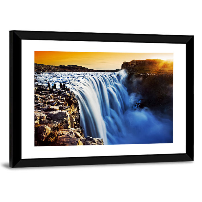 Dettifoss Waterfall Wall Art as a framed print