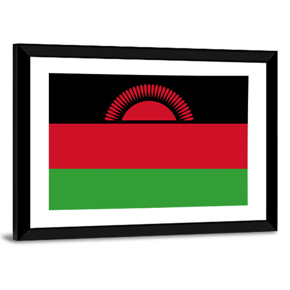 Malawi National Flag Wall Art