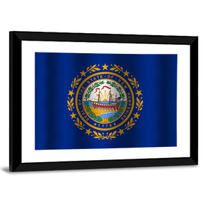 Flag Of New Hampshire State Wall Art