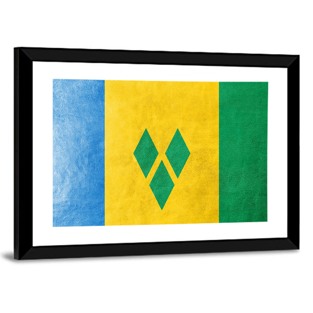Saint Vincent and the Grenadines National Flag Wall Art