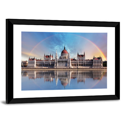 Budapest Parliament Reflection Wall Art