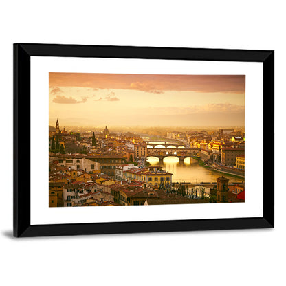 Ponte Vecchio at Sunset Wall Art