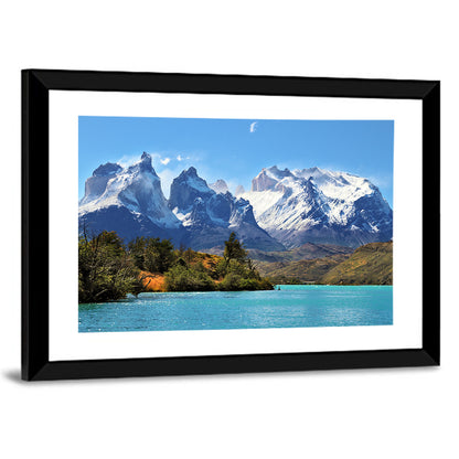 Turquoise Lake Pehoe, Torres Del Paine Wall Art