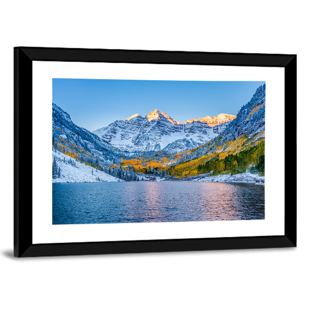 Maroon Bells at Sunrise Wall Art