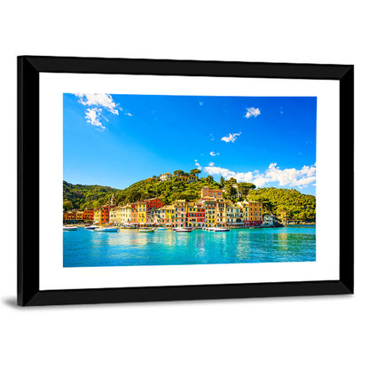 Colorful Portofino Harbor Wall Art