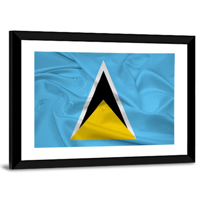 Flag Of Saint Lucia Wall Art