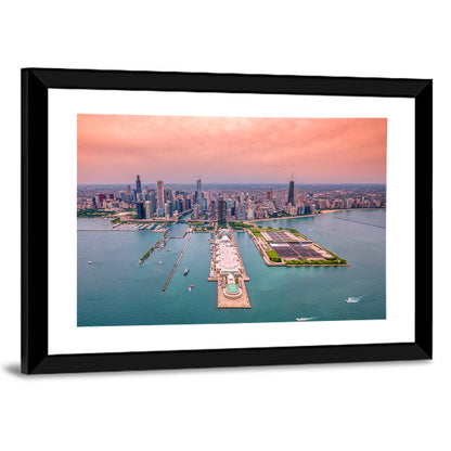 Chicago Navy Pier Skyline Wall Art