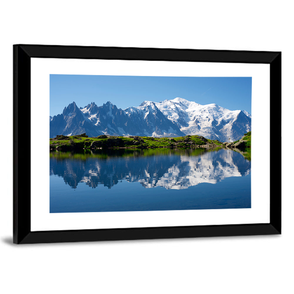 Mont Blanc Reflected in Cheserys Lake Wall Art