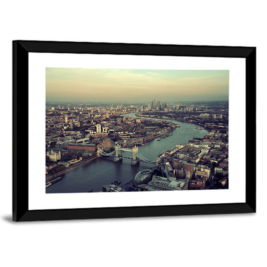 Aerial View of Tower Bridge Wall Art