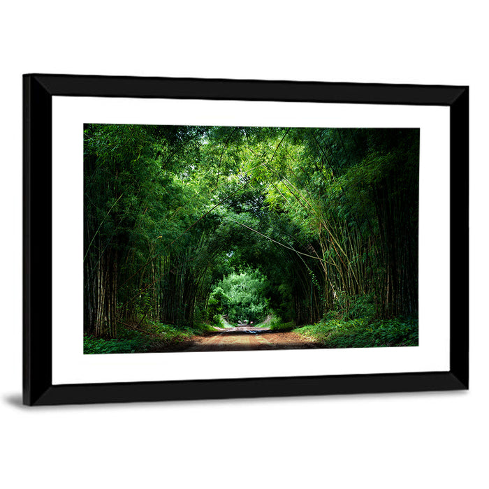Bamboo Road in Kyoto Wall Art as a framed print