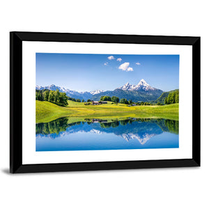 Bavaria Mountain Lake In The Alps Wall Art