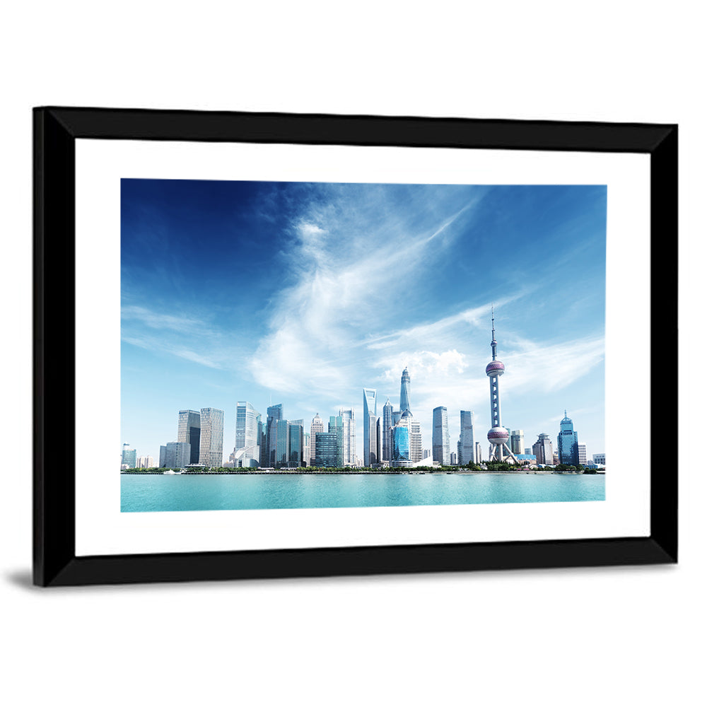 Shanghai Skyline with Oriental Pearl Tower Wall Art