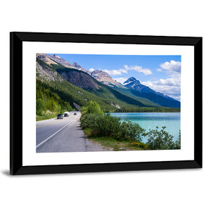 Waterfowl Lake In Banff  Wall Art