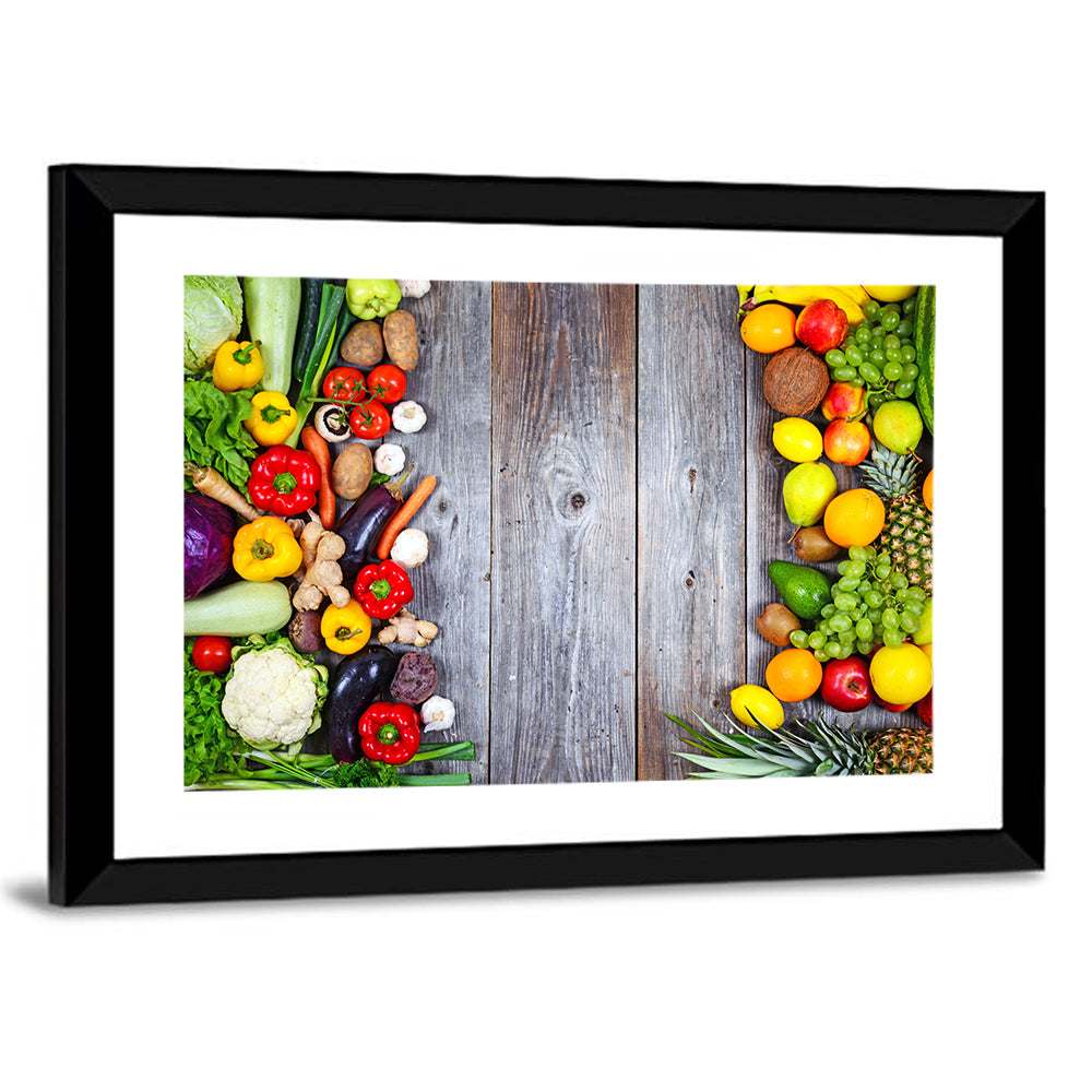 Fresh Vegetables and Fruit Wall Art