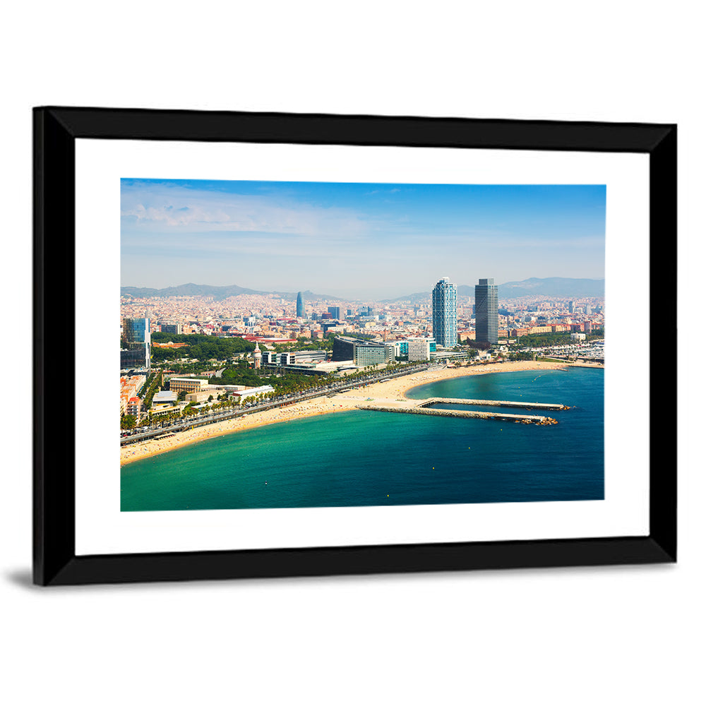 Barcelona from the Mediterranean Wall Art