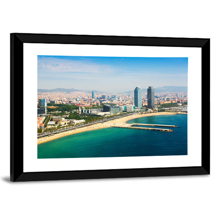 Barcelona from the Mediterranean Wall Art