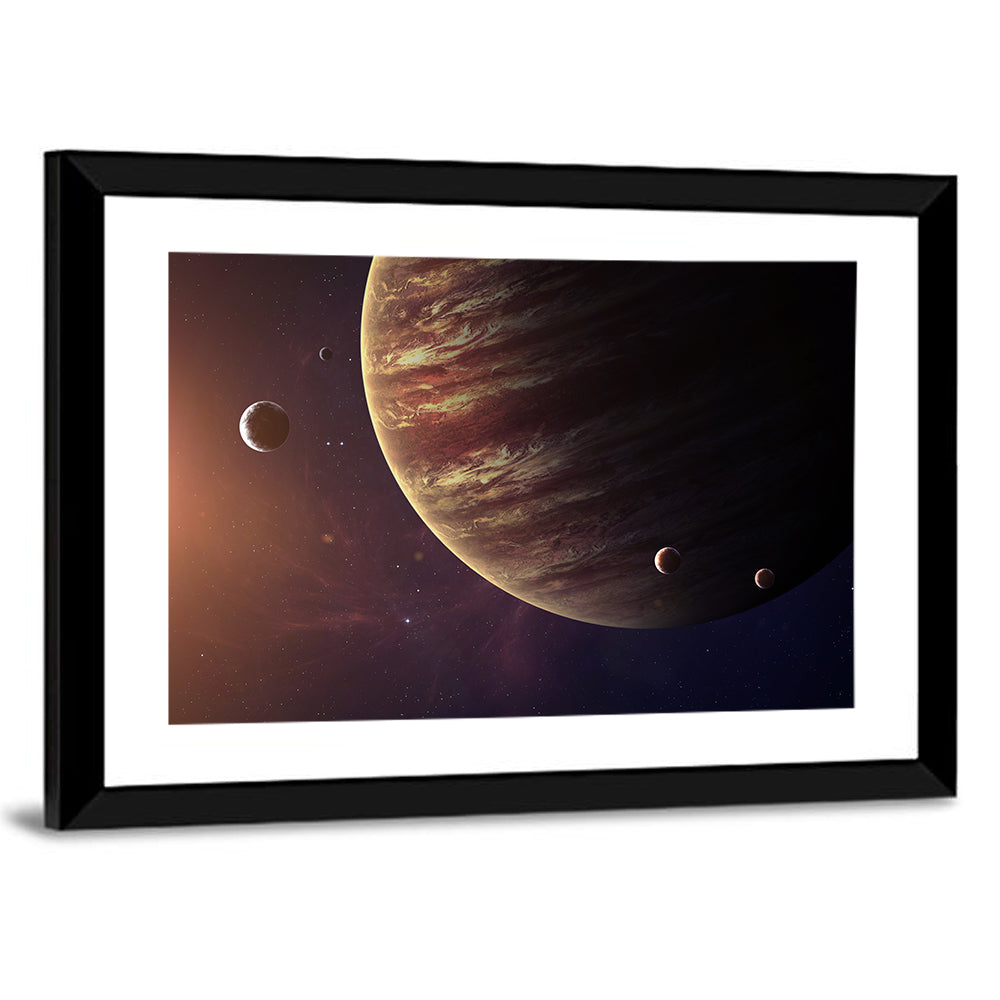 Jupiter from Space Wall Art