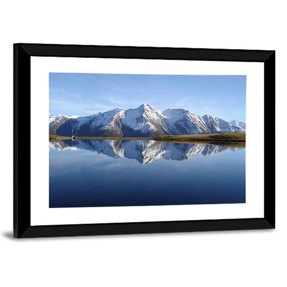 Bettmersee Mountain Reflection Wall Art