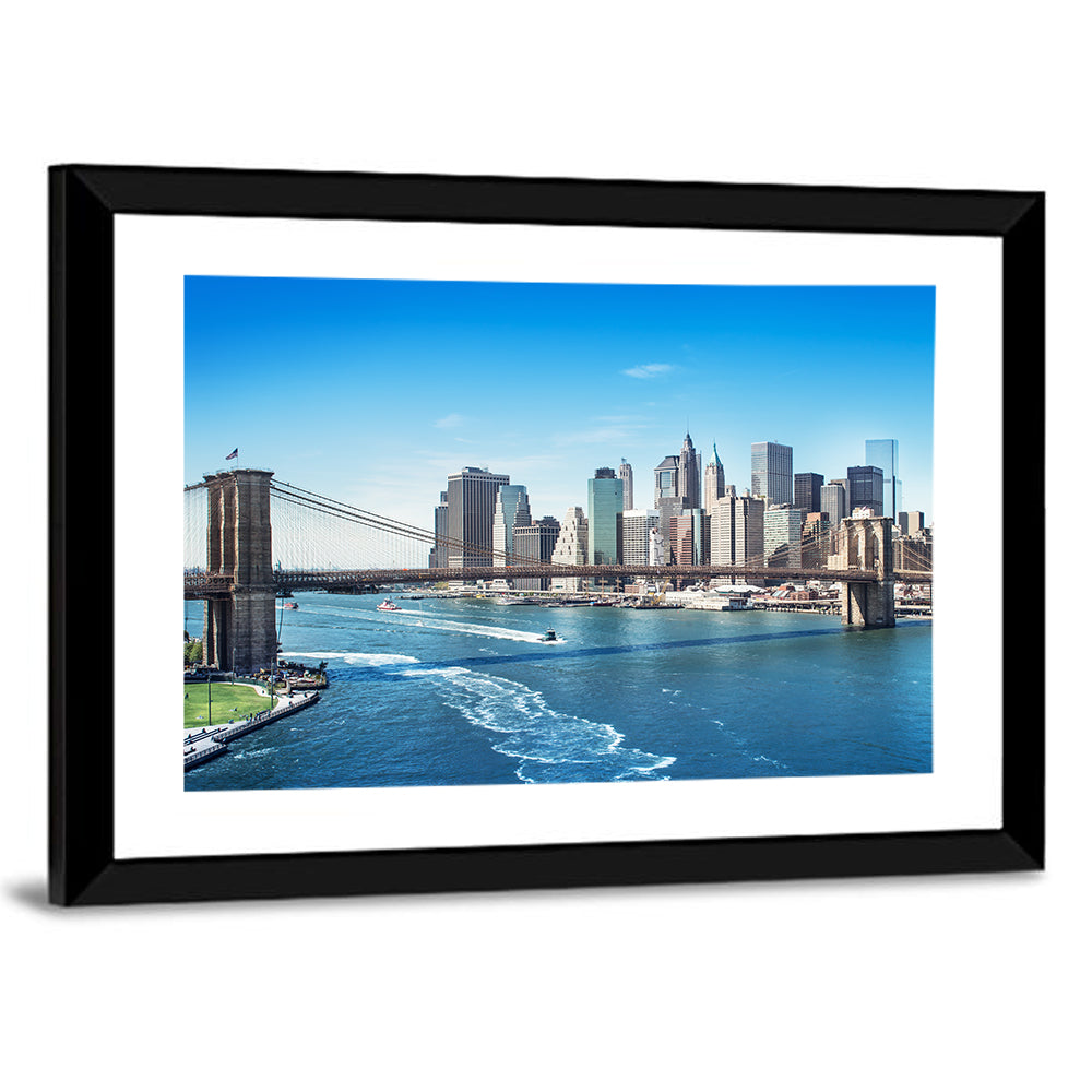 Brooklyn Bridge and Manhattan Skyline Wall Art