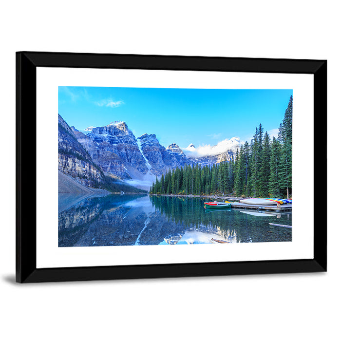 Moraine Lake Reflection, Banff Wall Art as a framed print