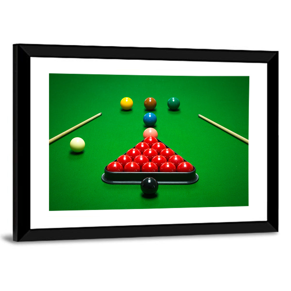 Triangular Snooker Rack Wall Art