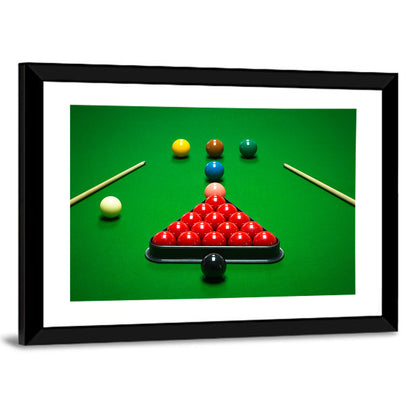 Triangular Snooker Rack Wall Art