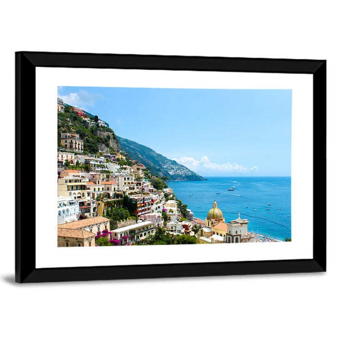 Positano, Amalfi Coast Wall Art as a framed print