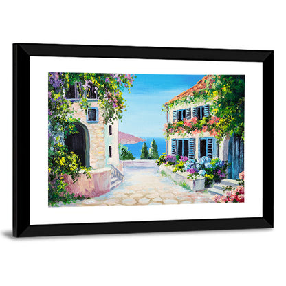 Cobblestone Path to the Sea Wall Art