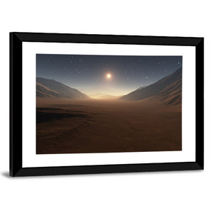 Sunset on Mars Wall Art